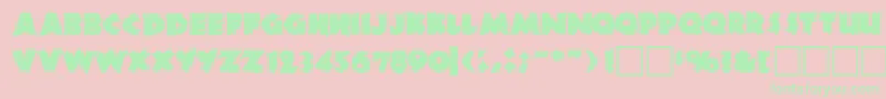 Zombiea-Schriftart – Grüne Schriften auf rosa Hintergrund