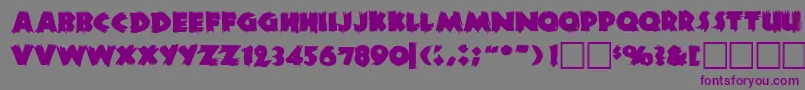 Zombiea-Schriftart – Violette Schriften auf grauem Hintergrund