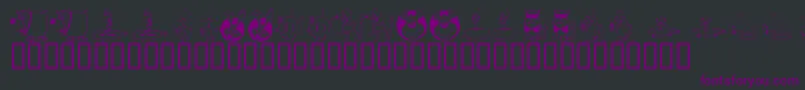 KrAllSmiles Font – Purple Fonts on Black Background
