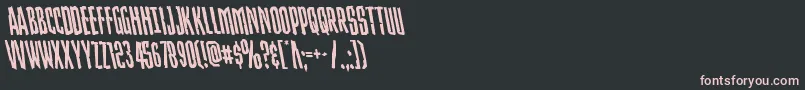 Strangerdangerleft Font – Pink Fonts on Black Background