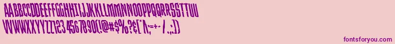 Strangerdangerleft Font – Purple Fonts on Pink Background