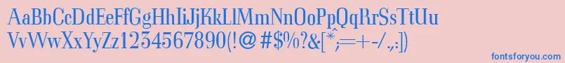 C794RomanRegular Font – Blue Fonts on Pink Background