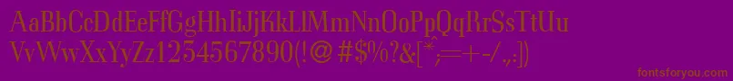 C794RomanRegular Font – Brown Fonts on Purple Background