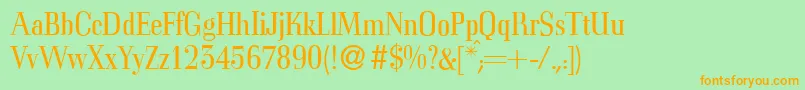 C794RomanRegular Font – Orange Fonts on Green Background