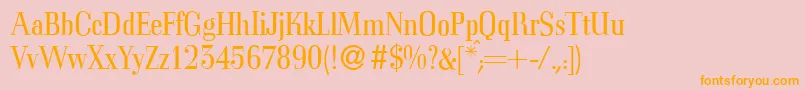C794RomanRegular Font – Orange Fonts on Pink Background