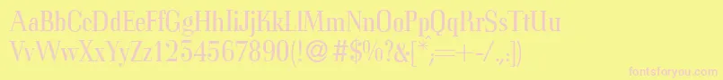 C794RomanRegular Font – Pink Fonts on Yellow Background