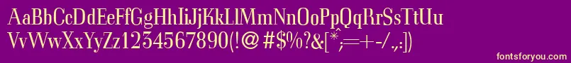 C794RomanRegular Font – Yellow Fonts on Purple Background
