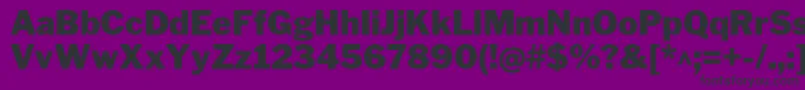 フォントLibrefranklinBlack – 紫の背景に黒い文字
