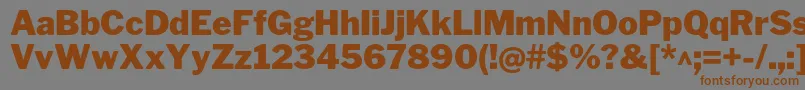 Шрифт LibrefranklinBlack – коричневые шрифты на сером фоне