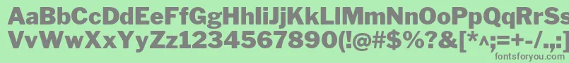 フォントLibrefranklinBlack – 緑の背景に灰色の文字