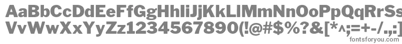 LibrefranklinBlack-fontti – harmaat kirjasimet valkoisella taustalla