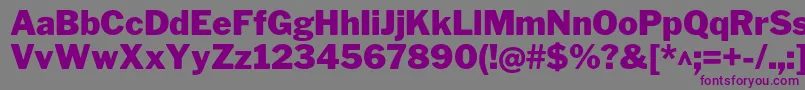 Шрифт LibrefranklinBlack – фиолетовые шрифты на сером фоне