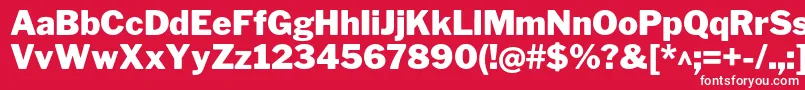 LibrefranklinBlack Font – White Fonts on Red Background