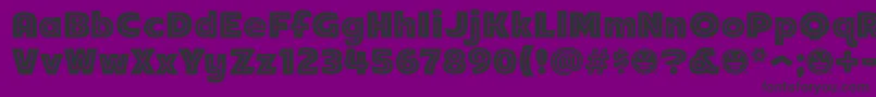 Arb218NbFinishedFreewareAn-fontti – mustat fontit violetilla taustalla