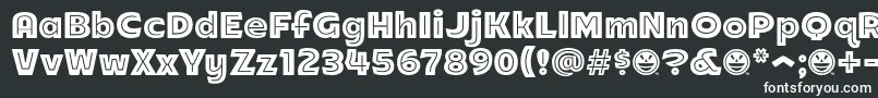 Arb218NbFinishedFreewareAn-Schriftart – Weiße Schriften auf schwarzem Hintergrund