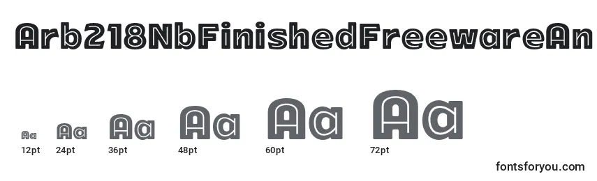 Arb218NbFinishedFreewareAn Font Sizes