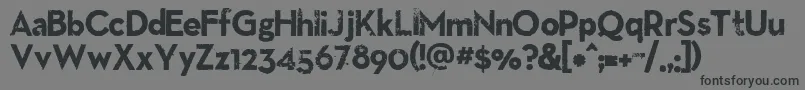 フォントLlnitro – 黒い文字の灰色の背景