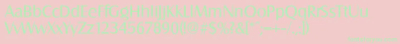 SalzburgserialRegular Font – Green Fonts on Pink Background