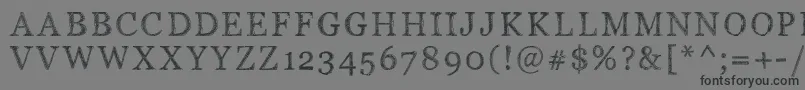 Pwserifscratch Font – Black Fonts on Gray Background