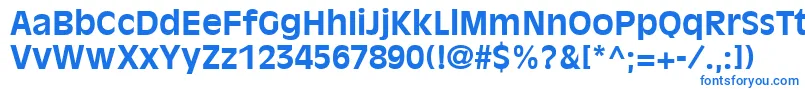 Шрифт AntiqueOliveLtBold – синие шрифты на белом фоне