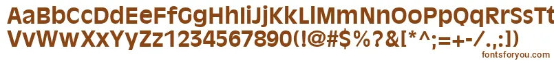 AntiqueOliveLtBold-fontti – ruskeat fontit