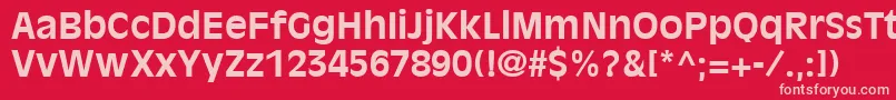 AntiqueOliveLtBold Font – Pink Fonts on Red Background
