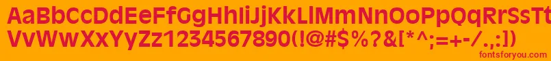 AntiqueOliveLtBold Font – Red Fonts on Orange Background