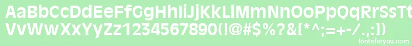 AntiqueOliveLtBold Font – White Fonts on Green Background