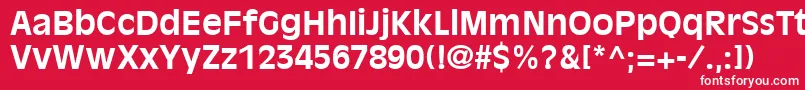 AntiqueOliveLtBold Font – White Fonts on Red Background