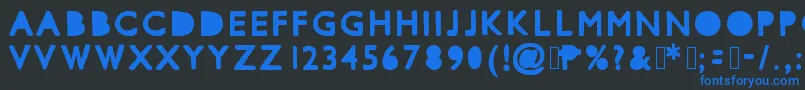 Mixcutouts Font – Blue Fonts on Black Background