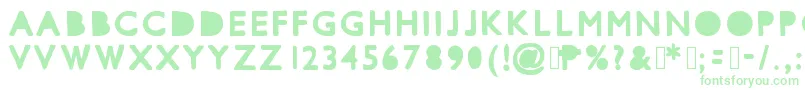 Mixcutouts Font – Green Fonts on White Background