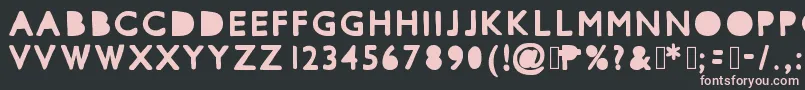 Mixcutouts Font – Pink Fonts on Black Background