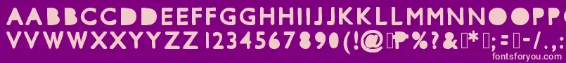 Mixcutouts Font – Pink Fonts on Purple Background