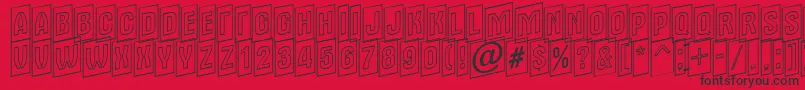 AAlternatitulcmupotl Font – Black Fonts on Red Background