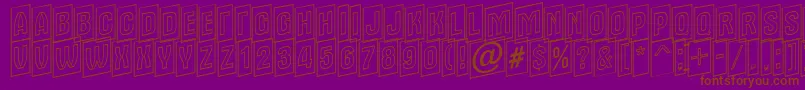 AAlternatitulcmupotl Font – Brown Fonts on Purple Background