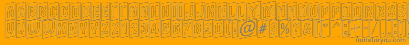 AAlternatitulcmupotl Font – Gray Fonts on Orange Background