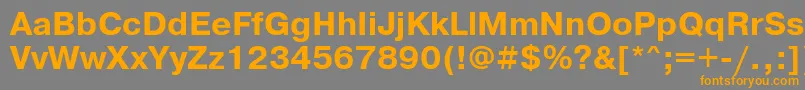 Więcej informacji o czcionce PragmaticadoscttBold Czcionka PragmaticadoscttBold – pomarańczowe czcionki na szarym tle