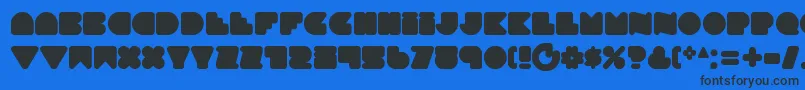 fuente Smoothtasticness – Fuentes Negras Sobre Fondo Azul