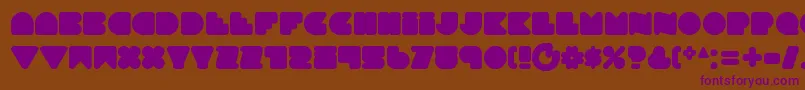 Smoothtasticness Font – Purple Fonts on Brown Background