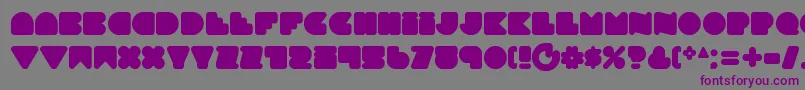 Smoothtasticness Font – Purple Fonts on Gray Background