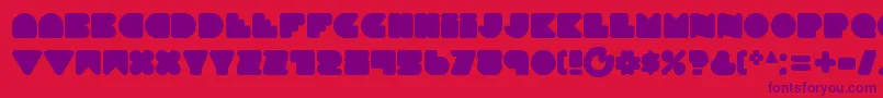 Weitere Informationen zur Smoothtasticness-Schriftart Smoothtasticness-Schriftart – Violette Schriften auf rotem Hintergrund