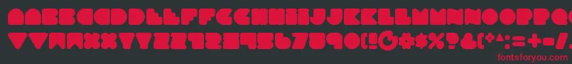 Smoothtasticness Font – Red Fonts on Black Background