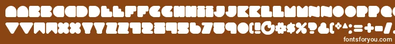 フォントSmoothtasticness – 茶色の背景に白い文字