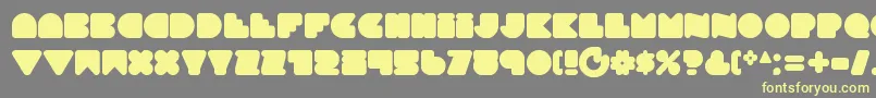 フォントSmoothtasticness – 黄色のフォント、灰色の背景