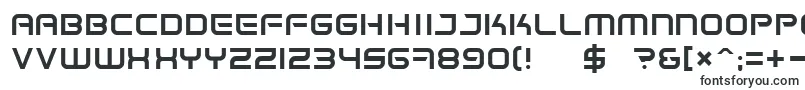 SpaceFrigate-fontti – jyrkät fontit