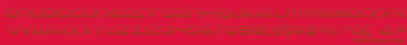 Gunrunnergrad Font – Brown Fonts on Red Background