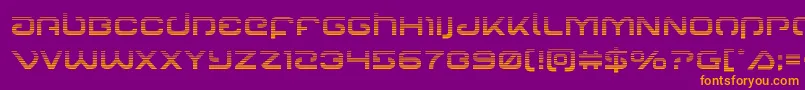 Gunrunnergrad Font – Orange Fonts on Purple Background