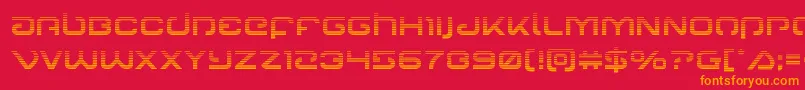 Gunrunnergrad Font – Orange Fonts on Red Background