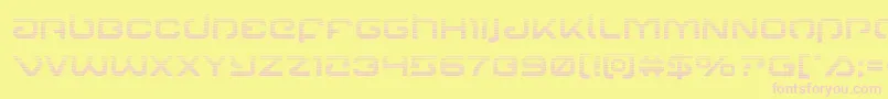 Gunrunnergrad Font – Pink Fonts on Yellow Background