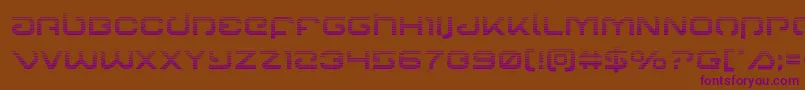 Gunrunnergrad Font – Purple Fonts on Brown Background